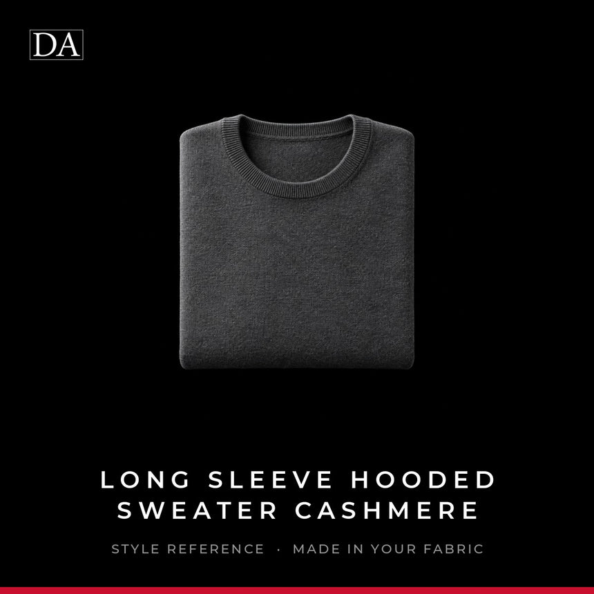 Long Sleeve Hooded Sweater Cashmere